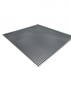 Lochblech aus Aluminium - quadratisch gestanzt.