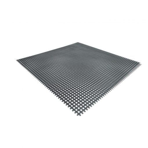 Lochblech aus Aluminium - quadratisch gestanzt.