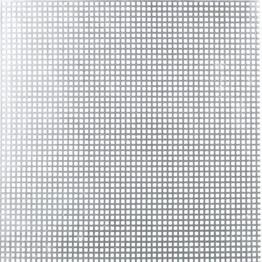 Lochblech aus Aluminium - quadratisch gestanzt.