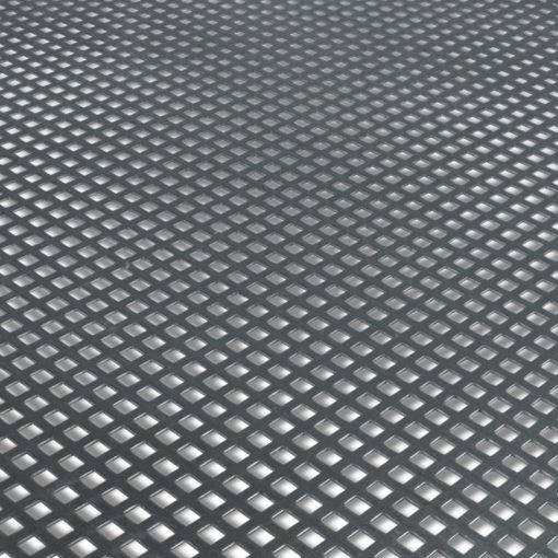 Lochblech aus Aluminium - quadratisch gestanzt