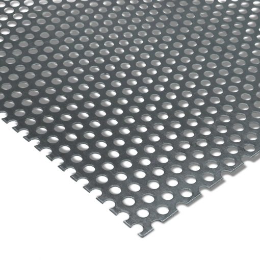 Lochblech aus Aluminium - rund gestanzt.