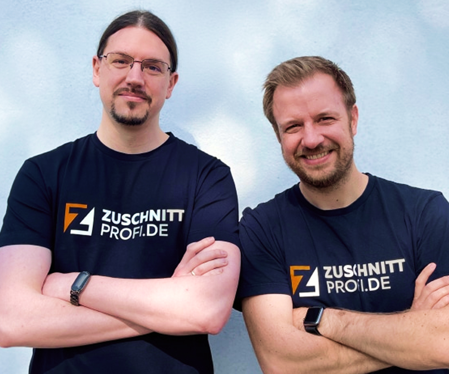 Andre und Ben - zwei Mitarbeiter von Zuschnittprofi.de