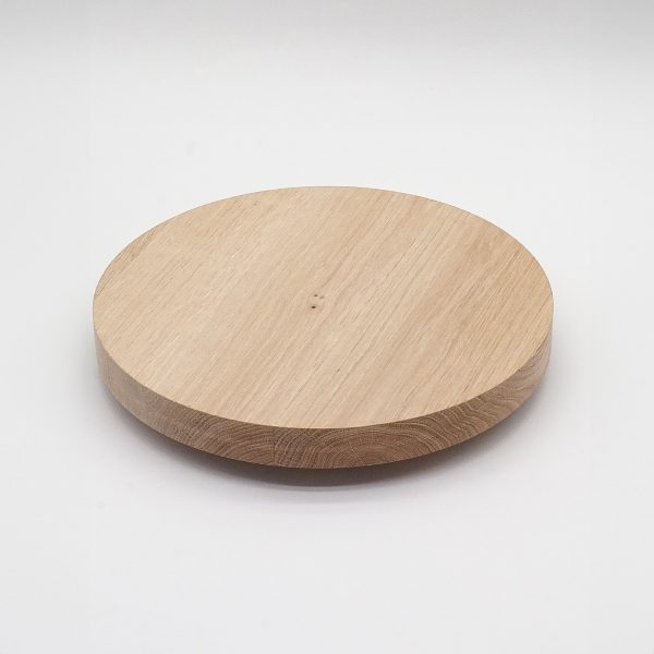 Eiche Massivholz Platte rund oder oval – Bild 3