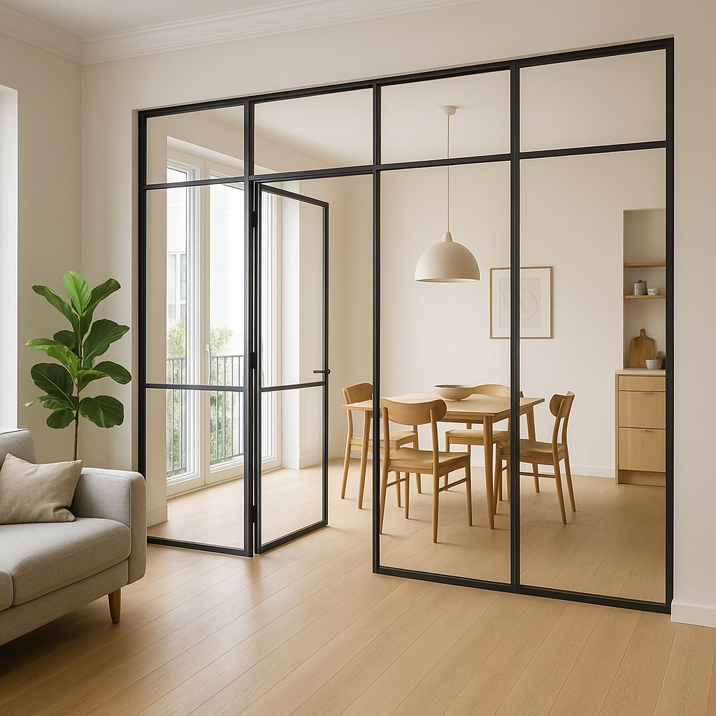 ESG-Glas schafft helle, luftige Räume mit klarem Design.