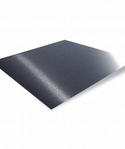 Edelstahl V2A Blech K240, 1 mm stark, geschliffen, präziser Zuschnitt, ideal für Metallbau und Verkleidungen.