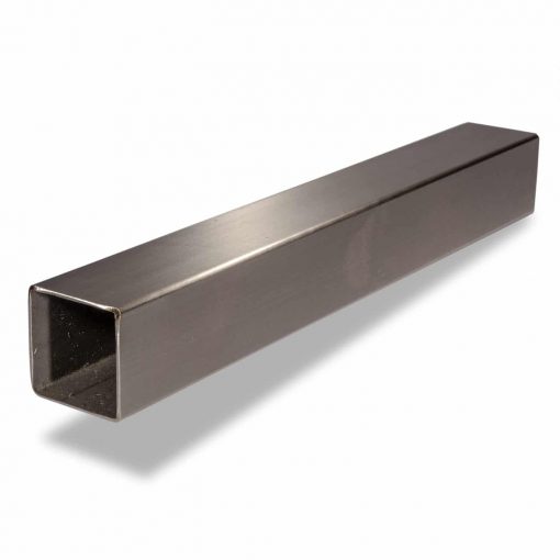 Edelstahl V2A Quadrat-Rohr 40 × 40 mm, 1,5 mm Wandstärke