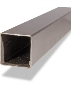 Edelstahl V2A Quadrat-Rohr 40 × 40 mm, 1,5 mm Wandstärke