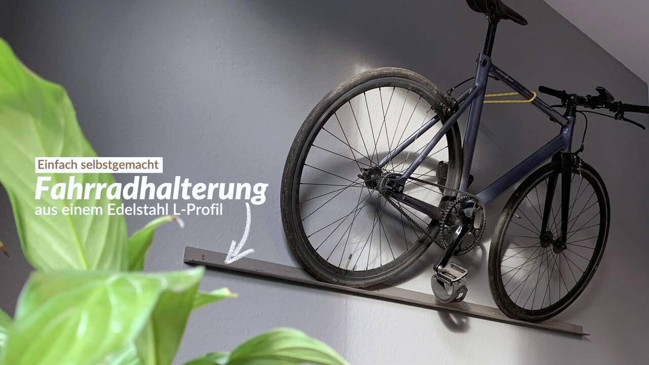 Fahrrad Wandhalterung aus Holz für Rennrad oder Mountainbike