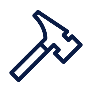 Icon eines Hammers.