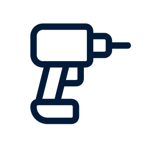 Icon einer Bohrmaschine.