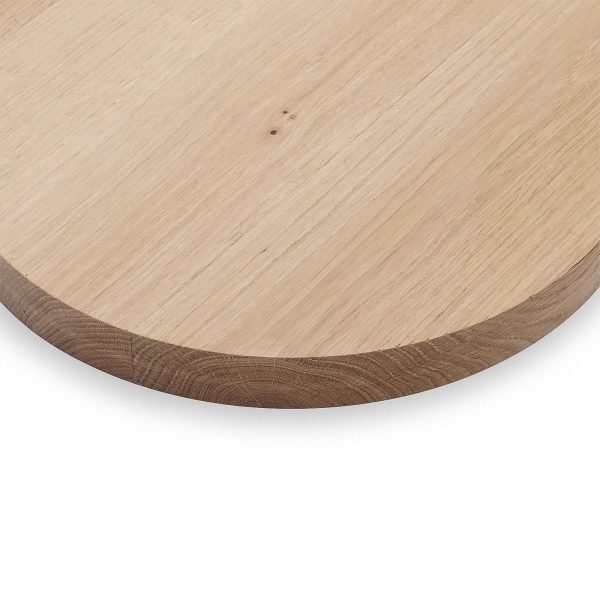 Eiche Massivholz Platte rund oder oval