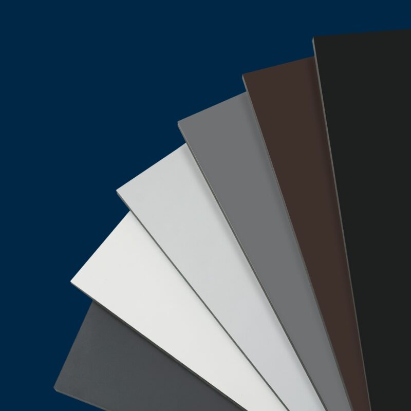 Ein Fächer aus Dekor-Mustern.