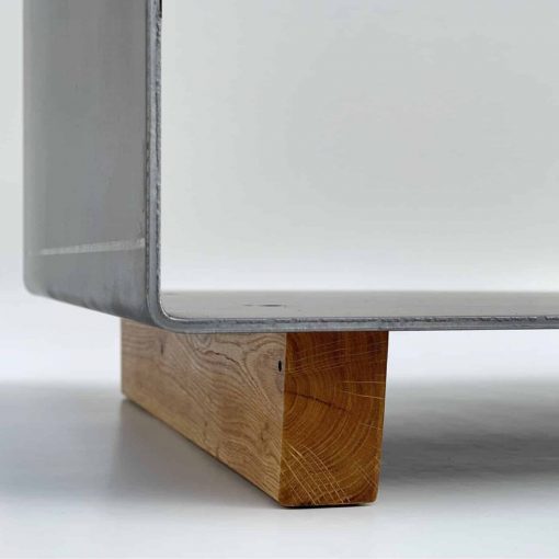 Design-Kaminholzaufbewahrung aus Schwarzstahl – Bild 5