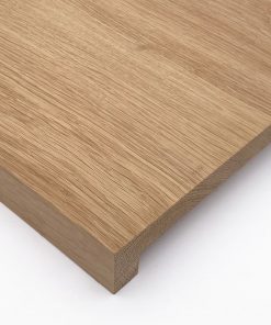 Massivholzplatte Eiche aufgedoppelt gerade Kante