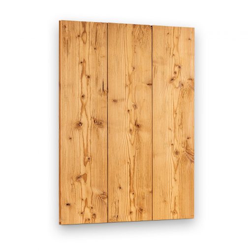 Retrotimber Lärche mit natürlicher Maserung und rustikaler Struktur, ideal für Möbelbau, Wandverkleidungen und Innenausbau.