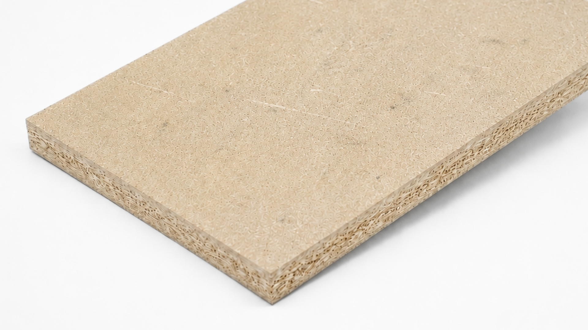 Detailaufnahme einer Rohspan-Platte