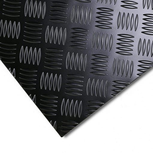Schwarzriffel - schwarzes Aluminium Tränenblech