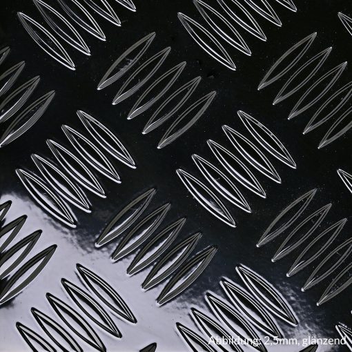 Schwarzriffel - schwarzes Aluminium Tränenblech – Bild 4