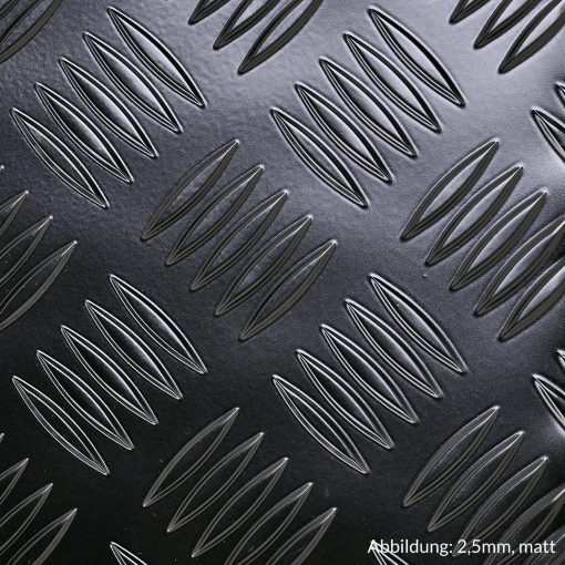 Schwarzriffel - schwarzes Aluminium Tränenblech – Bild 3