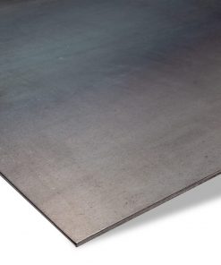 Gezundertes Schwarzstahl-Blech 3 mm als präziser Zuschnitt für Metallbau, Werkstätten und Konstruktionen.