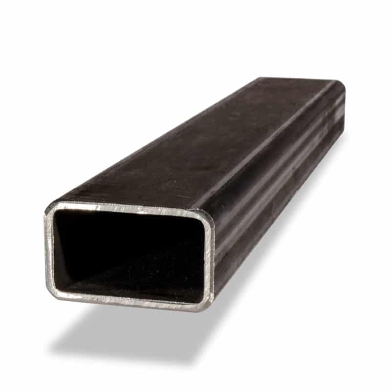 Rechteckiges Stahlrohr 50x30 mm, 3 mm Wandstärke, als exakter Zuschnitt für Metallbau, Konstruktionen und Rahmenbau.