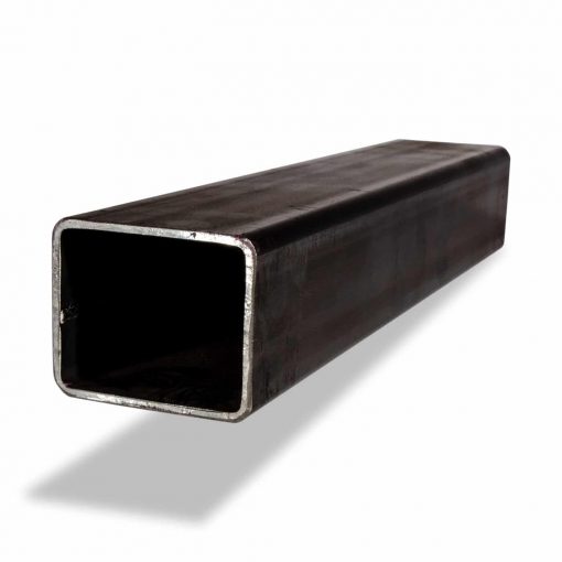 Rechteckiges Stahlrohr 60x50 mm, 3 mm Wandstärke, als maßgenauer Zuschnitt für Metallbau, Konstruktionen und Rahmenbau.