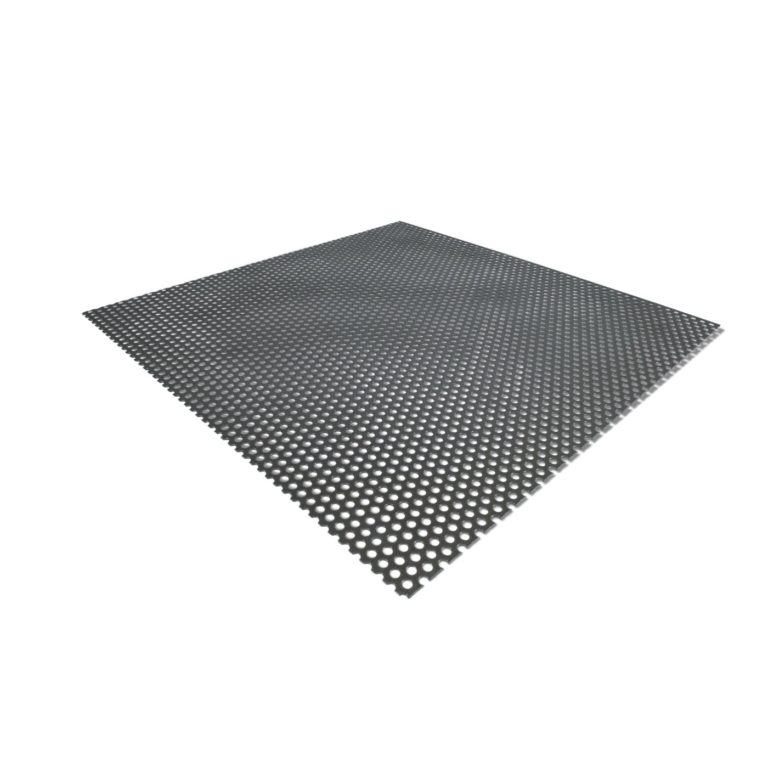 Verzinktes Lochblech aus Stahl - rund gestanzt.