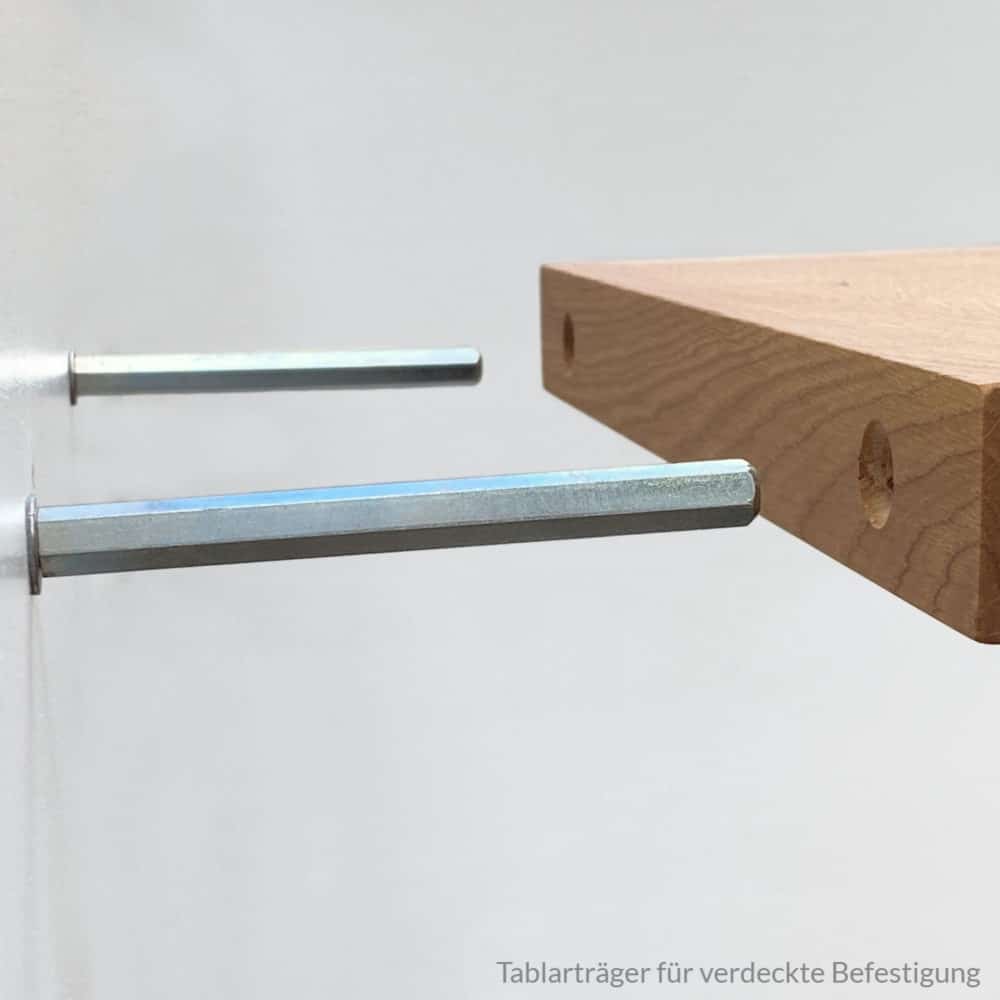 Wandregal mit schwebender Befestigung • Zuschnittprofi.de