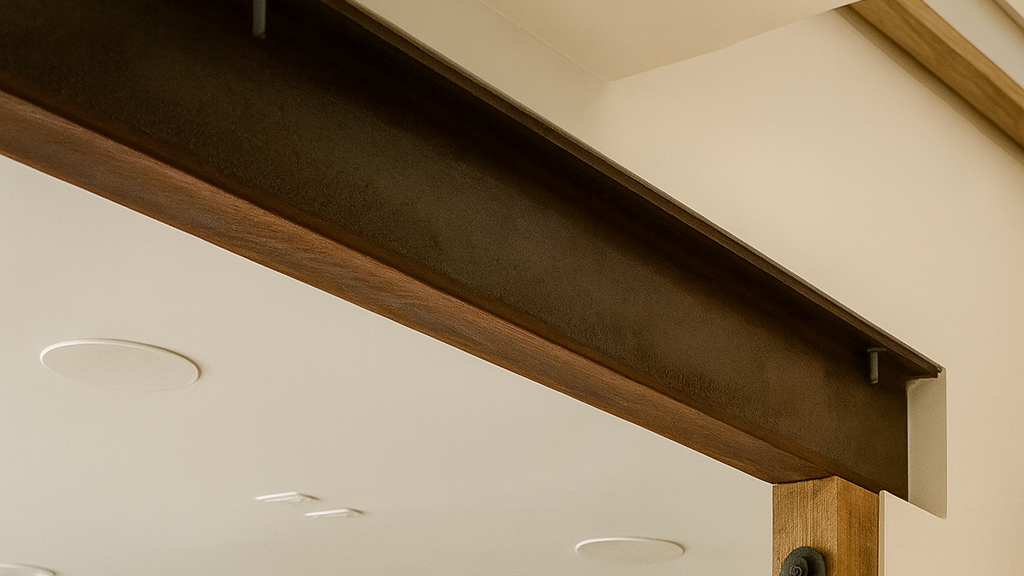 Ein HEA-Träger ist unter der Decke montiert.