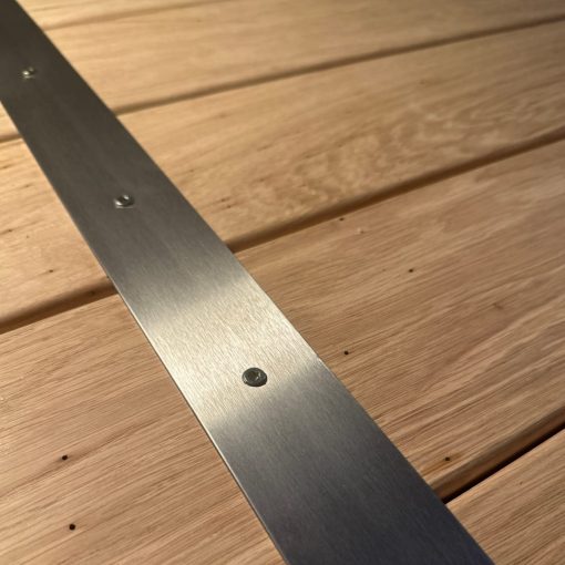 Eiche-Tischplatte aus Altholz-Bohlen – Bild 8