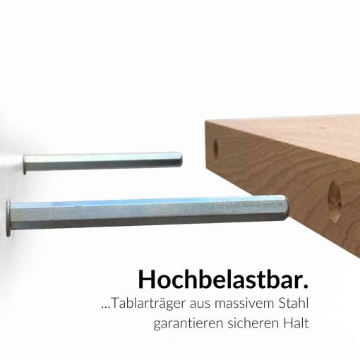 Regal in Wunschabmessung aus massiver Eiche – Bild 6
